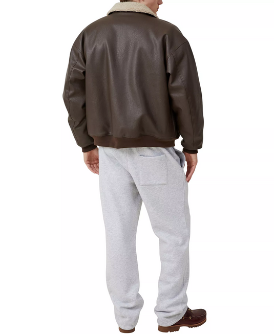 Translation missing: en.Cotton On Men's Relaxed Track Pants Size Large Gray Marle Elastic Waist Pockets