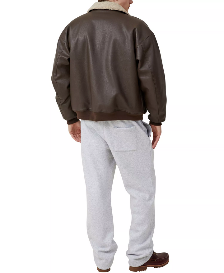 Translation missing: en.Cotton On Men's Relaxed Track Pants Size Large Gray Marle Elastic Waist Pockets