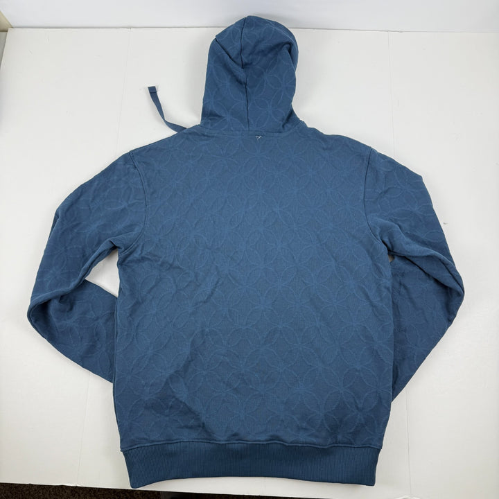 Translation missing: en.Scotch And Soda Geo Print Cotton Blend Hoodie Teal Blue-Size Small