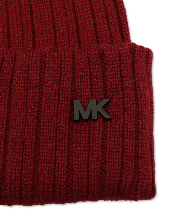 Translation missing: en.Michael Kors Men's Ribbed Cuff Hat - Deep Red-One Size