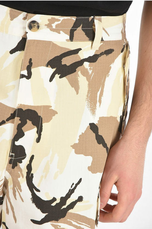 Translation missing: en.KENZO Men's Camo Printed Ripstop Cargo Shorts Multicolor-Size 34
