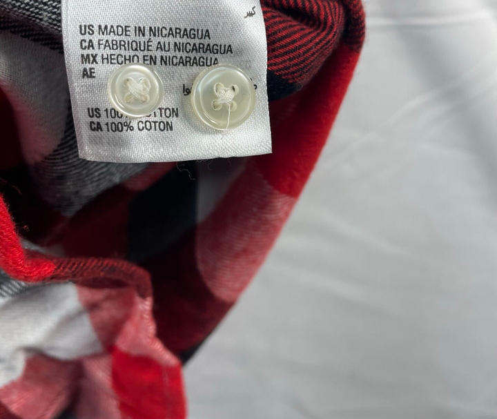 Translation missing: en.Club Room Men's Cotton Regular-Fit Plaid Flannel Shirt Bright Ruby Check-Medium