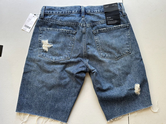 Translation missing: en.J Brand Men's Relaxed Fit Eli Denim Distressed Cut-Off Shorts in Pointer Blue-28