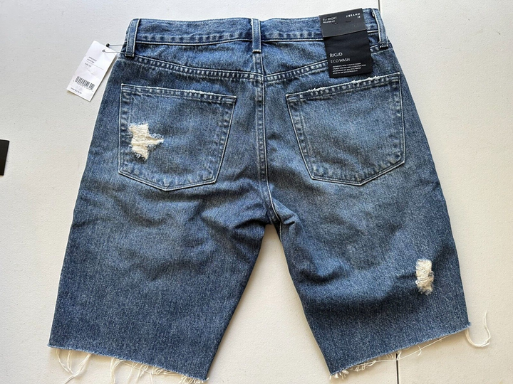 Translation missing: en.J Brand Men's Relaxed Fit Eli Denim Distressed Cut-Off Shorts in Pointer Blue-28
