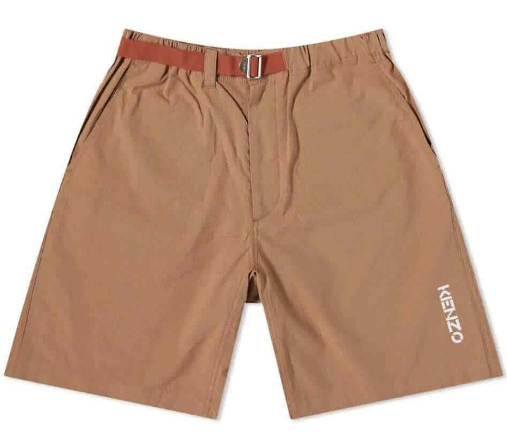Translation missing: en.Kenzo Men's All Cotton Elasticized Regular Fit Belt Shorts in Safron-Size XS
