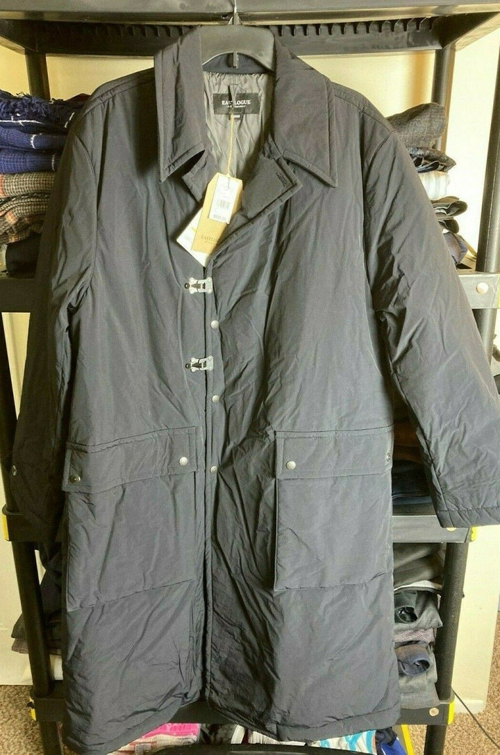 Translation missing: en.Eastlogue Men's Officer Coat in Dark Navy-Size Large