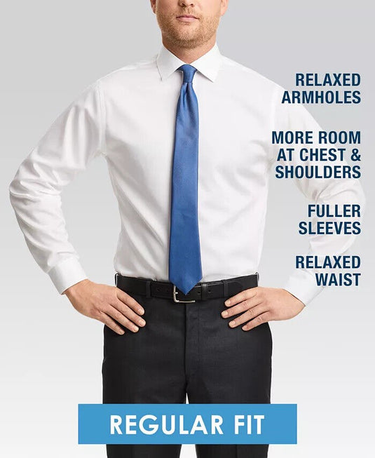 Translation missing: en.Club Room Men's Cotton Regular-Fit Gingham Check Dress Shirt Red/Navy 18 34/35