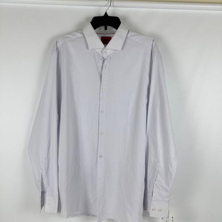Translation missing: en.Hugo by Hugo Boss Men's Kason All Cotton Slim-Fit Dress Shirt Open White-18