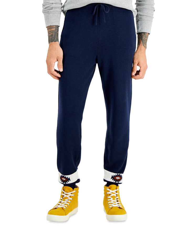 Translation missing: en.Sun + Stone Men's Matty Sweater Jogger Pants in Navy-Size XL