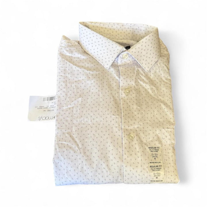 Translation missing: en.Van Heusen Men's Regular-Fit Wrinkle-Free Dress Shirt Pink Pearl-15-15.5 34/35