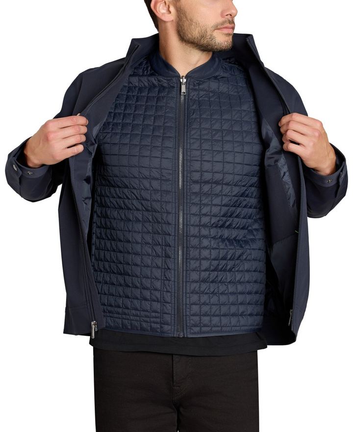 Translation missing: en.Sam Edelaman Mens 3 in 1 Size XL Midnight Blue Jacket Quilted Vest Wind Resist