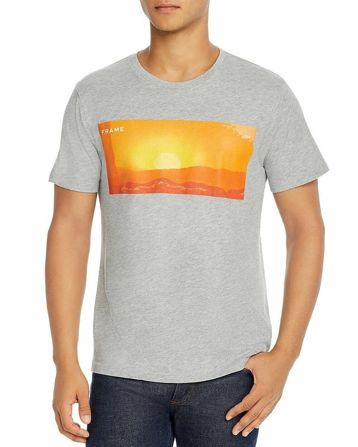 Translation missing: en.Frame Fire Astrology Graphic Logo Slim Fit Tee Grey-Size Medium