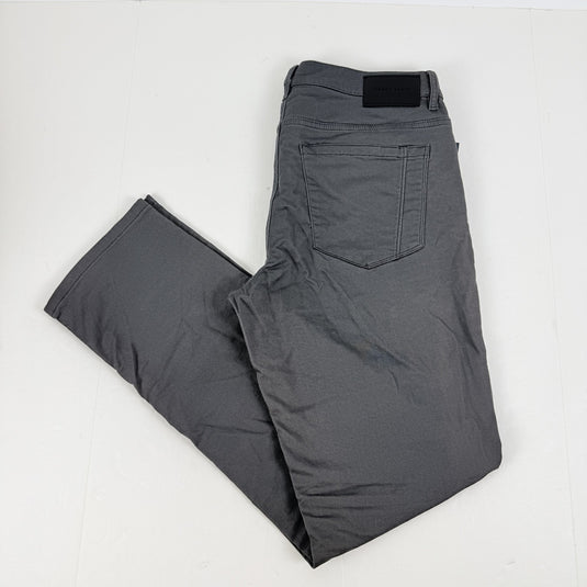 Translation missing: en.Perry Ellis Men's Double-Weave Slim-Fit 5-Pocket Pants Magnet Grey-32x32