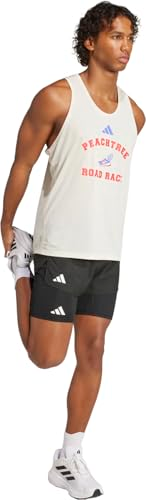 Translation missing: en.adidas Men's Regular-Fit Peat Class Running Tank Top Wonder White-XL