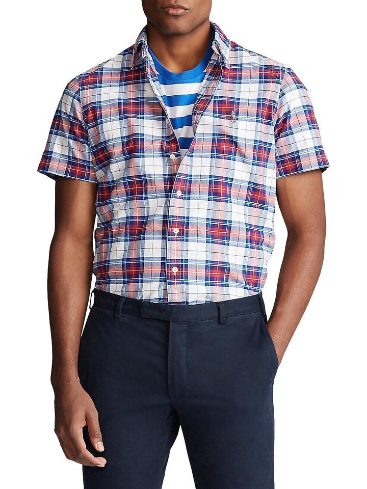 Translation missing: en.Polo Ralph Lauren Men's Classic-Fit Short-Sleeve Plaid Oxford Sport Shirt-Small
