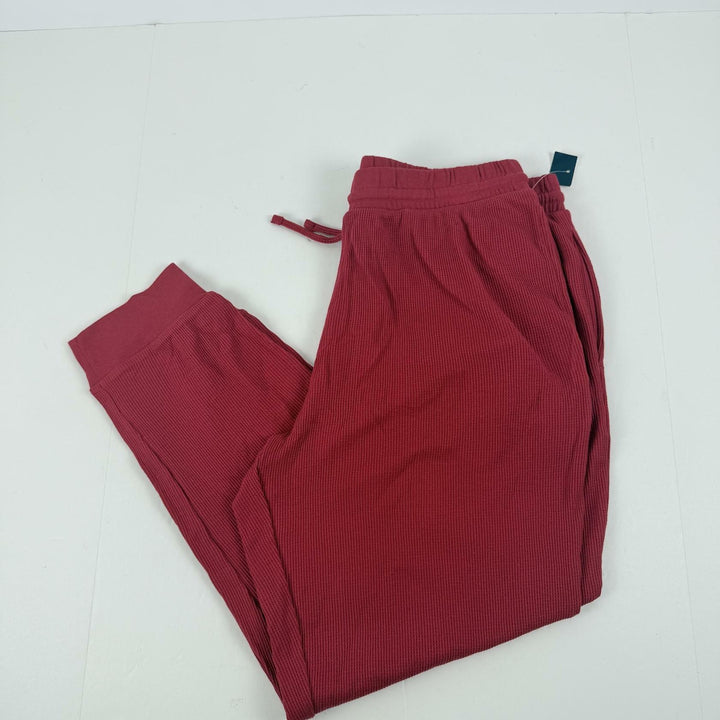 Translation missing: en.Club Room Men's Waffle Long-Sleeve T-Shirt &amp; Pajama Pant Set Jester Red-Medium