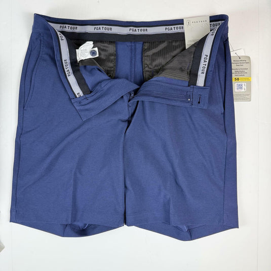 Translation missing: en.PGA Tour Golf Shorts Dark Peacoat Heather Blue Size 38 Two-Tone 8in Inseam