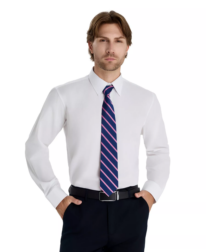 Translation missing: en.Club Room Men's Regular-Fit Dress Shirt Cotton Blend Bright White S14-14.5 32/33