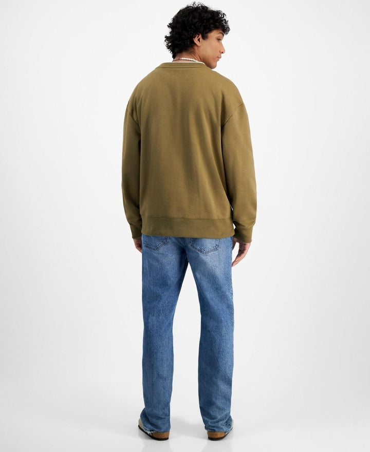 Translation missing: en.Mode of One Men's Relaxed-Fit Fleece Sweatshirt in Army Brown-XL