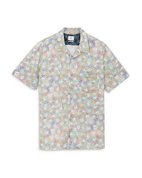 Translation missing: en.Ps Paul Men's Smith Floral Print Regular Fit Camp Shirt Multicolor-Size Large