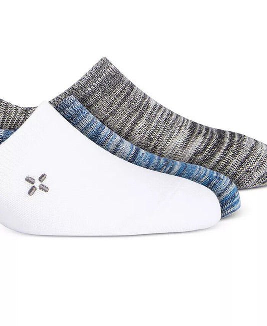 Translation missing: en.Sun + Stone Men's 3-Pk. No-Show Socks Blue Multi Size  7-12 Sock Size 10-13