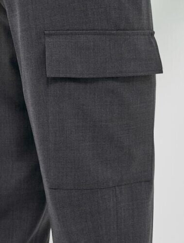 Translation missing: en.Theory Men's Curtis Bonded Wool Cargo Pant Pestle Melange Grey-30/30