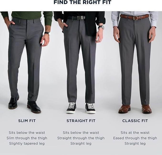 Translation missing: en.Haggar Men's Premium Comfort Stretch Classic-Fit Flat Front Dress Pants-44x29