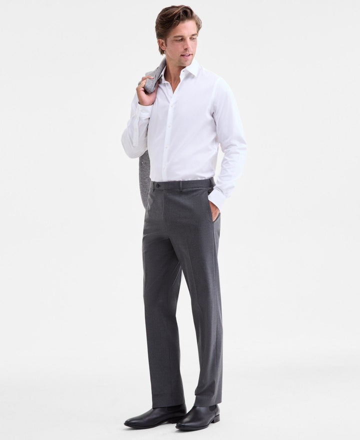 Translation missing: en.Michael Kors Marvin Men's Classic Fit Dress Pants - Dark Gray-33Wx30L