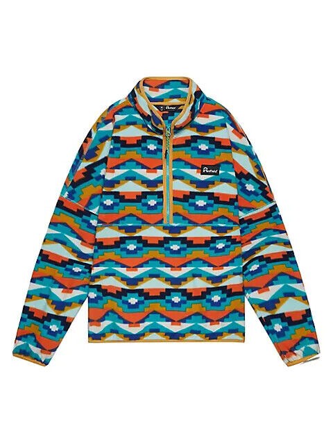 Translation missing: en.Penfield Men's Melwood Geo Fleece Half-Zip Fleece Sweater Teal -Size Medium