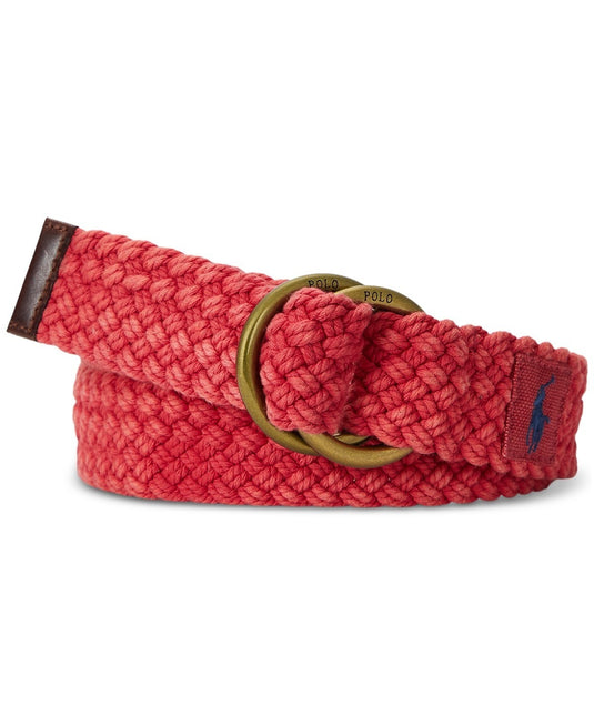 Translation missing: en.Polo Ralph Lauren Men's Braided Cotton Belt - Chili Pepper Red-Small 30-32W