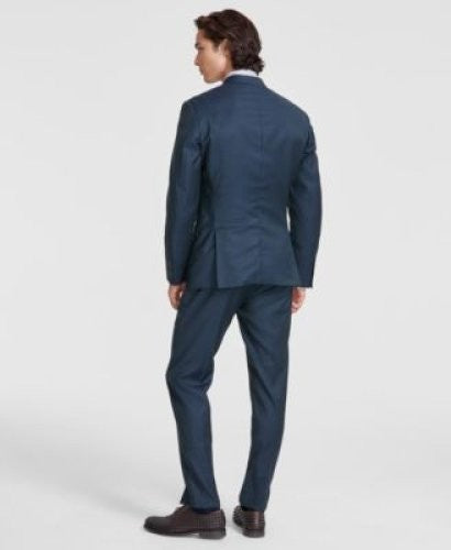 Translation missing: en.Calvin Klein Men's Jace Slim-Fit Wool-Blend Suit Pants Green-34x32