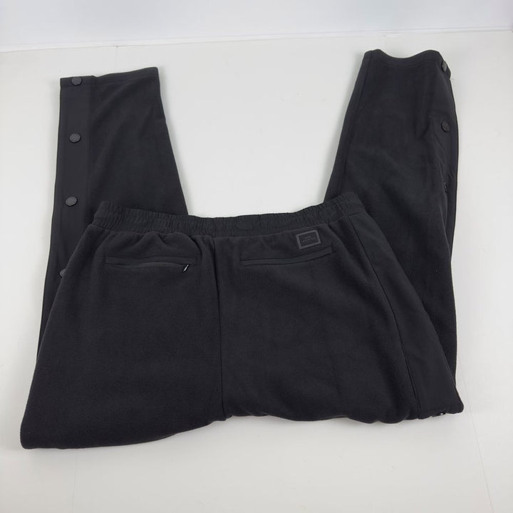 Translation missing: en.Karl Lagerfield Men's Fleece Button Detailed Track Pants, Black-2XL