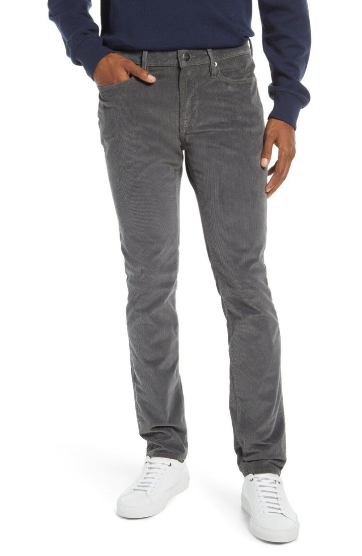 Translation missing: en.FRAME L'Homme Men's Skinny Fit Corduroy Jeans in Saville Gray-38