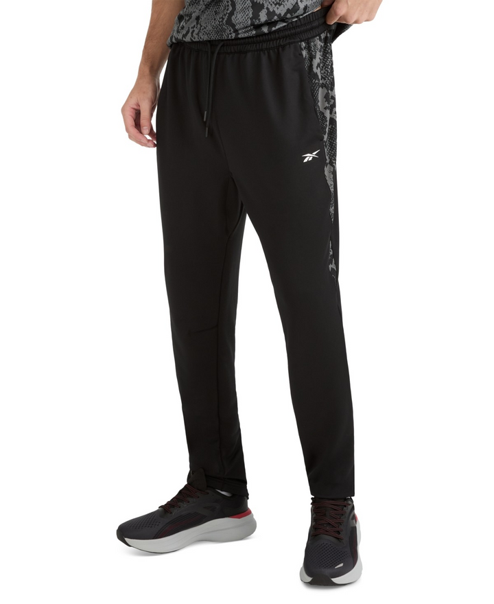Translation missing: en.Reebok Men's Snake Aop Panel Jogger Pants Slim Fit - Black/Gray-Medium