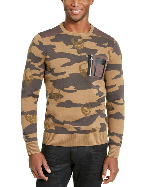 Translation missing: en.INC International Concepts INC Men's Alissa Camo Sweater Antique Khaki XL