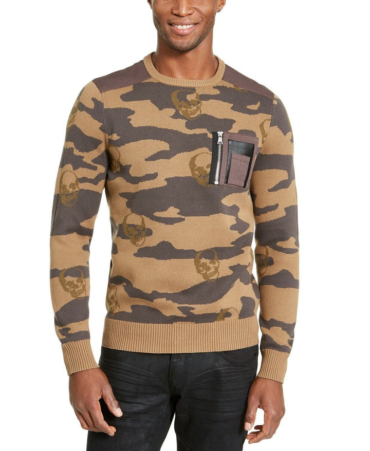 Translation missing: en.INC International Concepts INC Men's Alissa Camo Sweater Antique Khaki XL