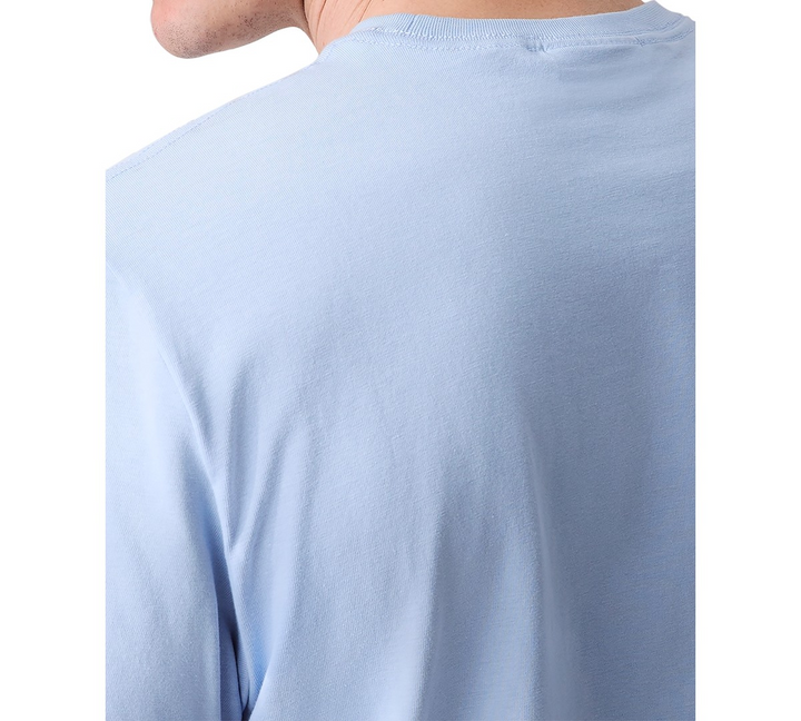 Translation missing: en.Calvin Klein Men's Relaxed-Fit Logo T-Shirt - Chambray Blue-Size Medium