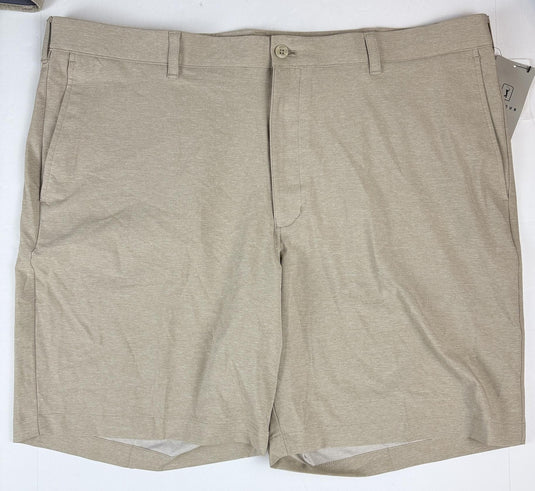 Translation missing: en.PGA TOUR Men's 8” Khaki Heather Performance Golf Shorts Size 40 Stretch UPF 50