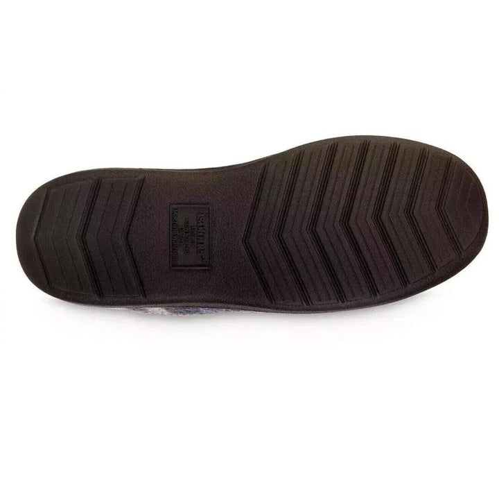 Translation missing: en.isotoner Advanced Memory Foam Plaid Berkley Hoodback Men's Slippers Navy-13-14