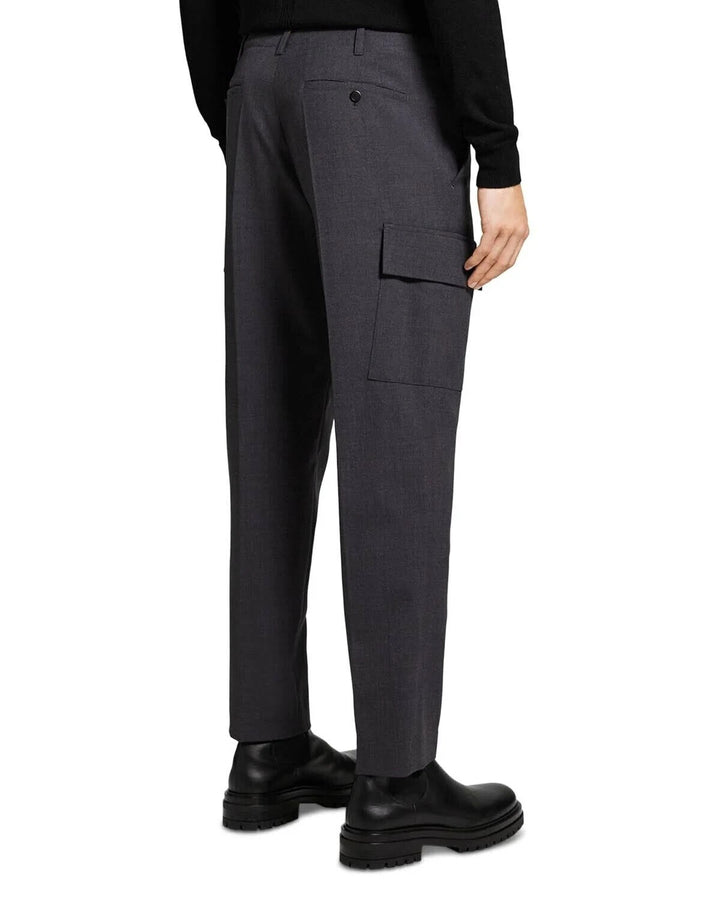 Translation missing: en.Theory Men's Curtis Bonded Wool Cargo Pant Pestle Melange Grey-30/30