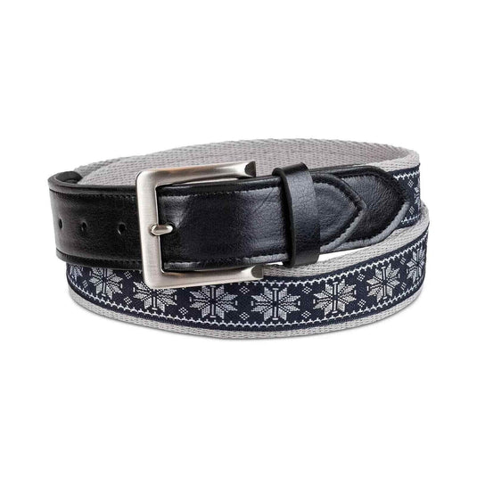 Translation missing: en.Club Room Men's Faux Leather Holiday Cheer Belt Multicolor-All Sizes