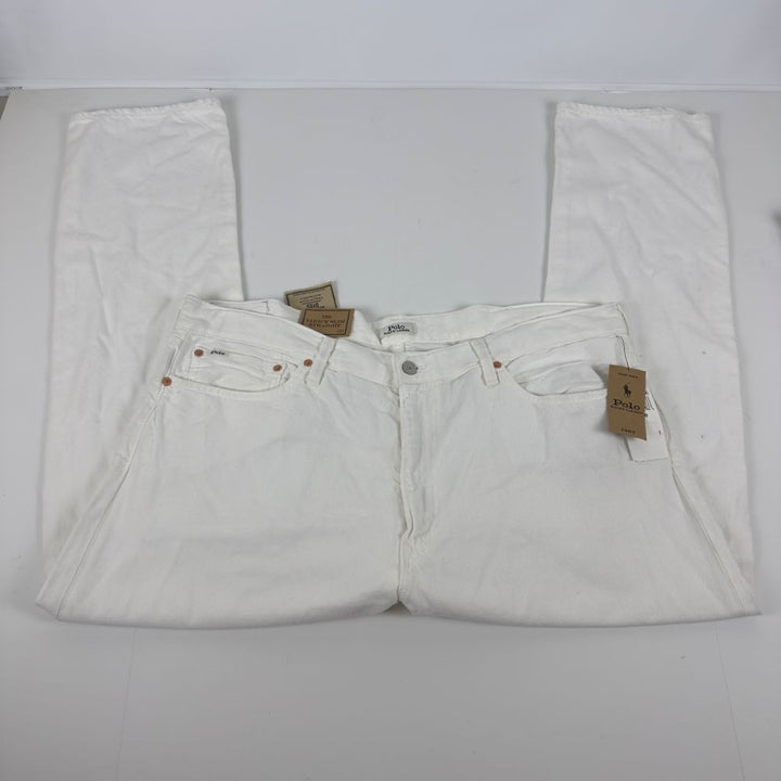Translation missing: en.Polo Ralph Lauren Jeans Men's 40x32 Deckwash White Varick Slim Str Garment-Dyed