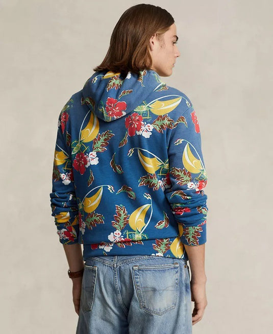 Translation missing: en.Polo Ralph Lauren Hoodie Men's Small Azure Sail Blue Sailboat-Floral Fleece