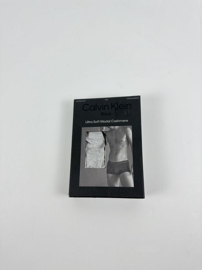 Translation missing: en.Calvin Klein Mens Ultra Soft Modal Cashmere Low Rise Trunks Grey Heather-XL