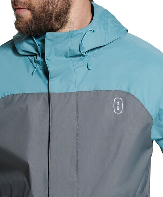 Translation missing: en.Bass Outdoor Men's Firebird Rain Tech Jacket in Gargoyle/Arctic-Small