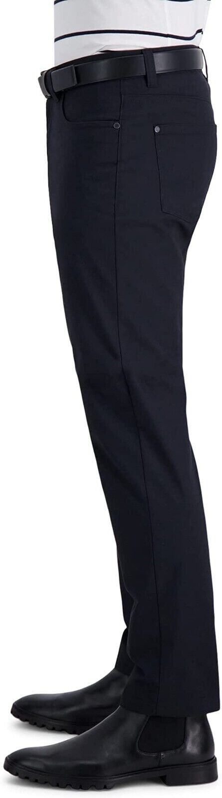 Translation missing: en.Kenneth Cole Reaction Men's Slim-Fit Techni-Cole Canvas Pants in Black-32x32