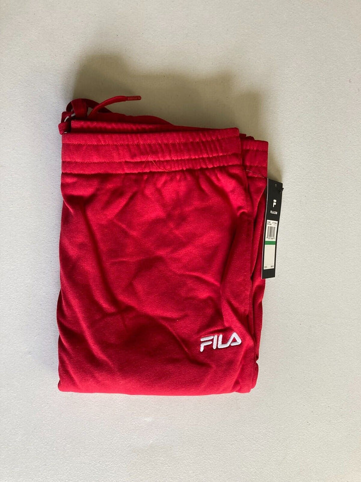 Translation missing: en.Fila Moby Men's French Terry Low Rise Joggers in Chili Pepper/White-Large