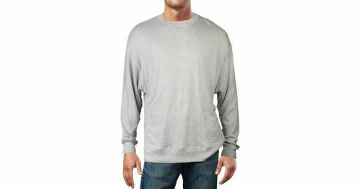 Translation missing: en.IRO Mens Silk Blend Slub Knit Pullover Sweater MM14SNEAKY Grey/White-Size Small