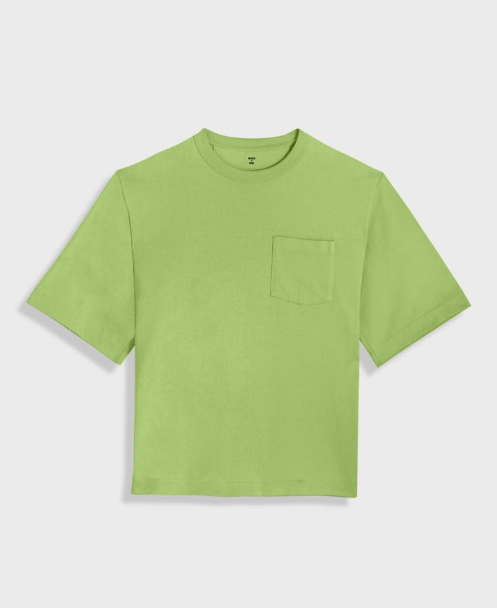 Translation missing: en.Mode of One Men's Relaxed-Fit All Cotton Pocket T-Shirt Acid Green-2XL