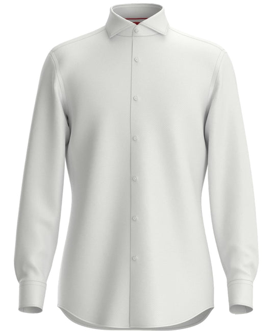 Translation missing: en.Hugo by Hugo Boss Men's Kason All Cotton Slim-Fit Dress Shirt Open White-18